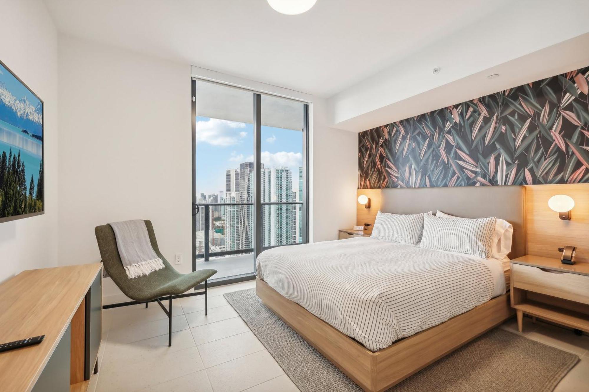 Aparthotel Stunning Lux 2 Bed 2 Bath With Panoramic View From Balcony Miami